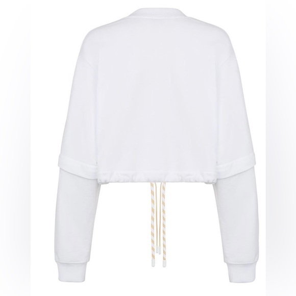 Fendi Logo Embroidered Cropped Sweatshirt - Picture 5 of 12